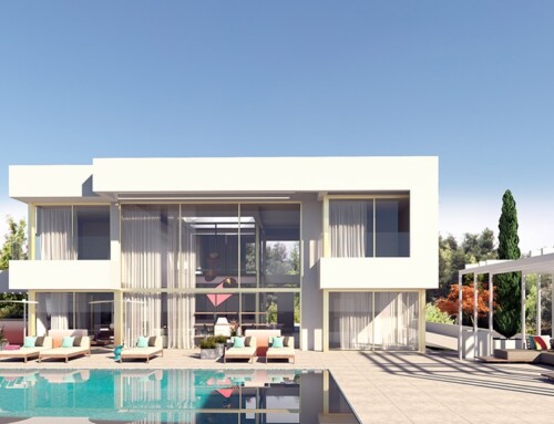 Renders 3D de villa contemporánea en Marbella