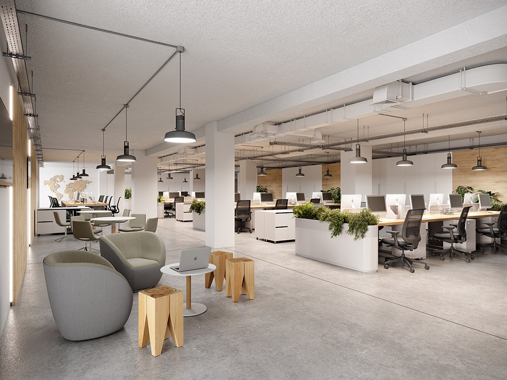 Render 3d oficinas madrid - estudibasic
